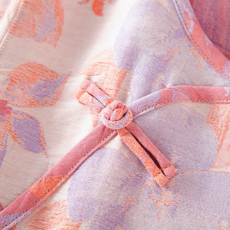 Vintage Yarn-dyed Cotton Round Neck Nightdress