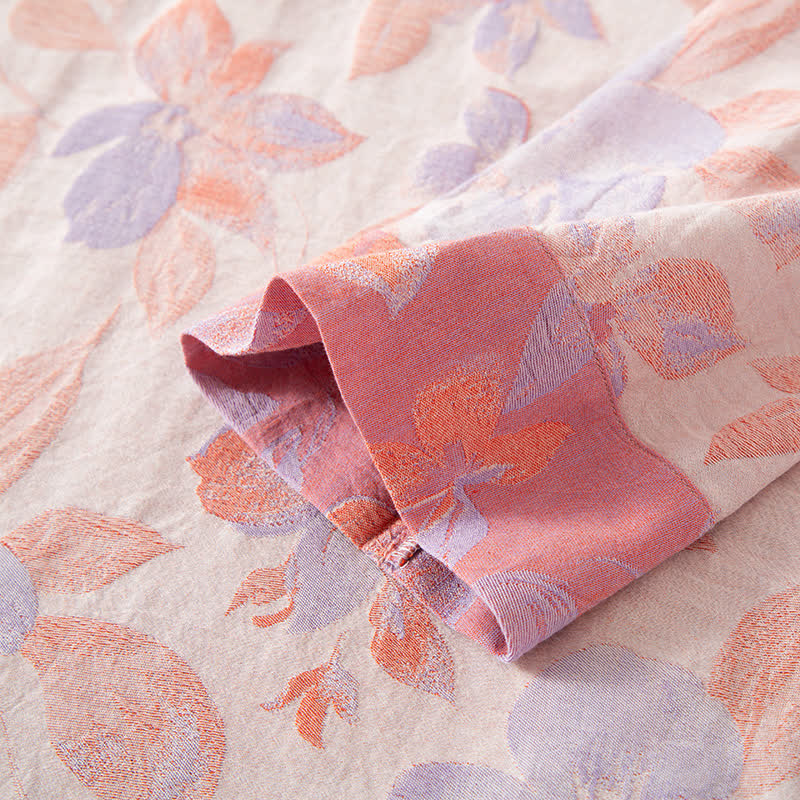 Vintage Yarn-dyed Cotton Round Neck Nightdress