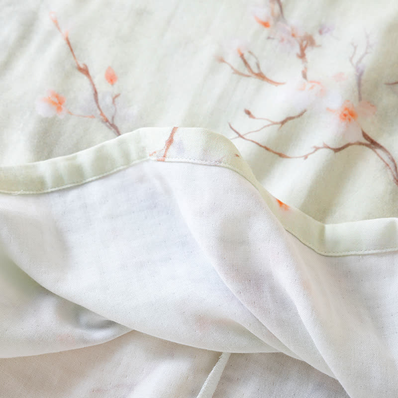 Plum Blossom Cotton Round Neck Nightdress