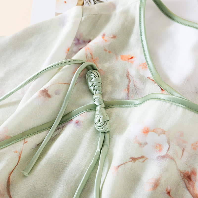 Plum Blossom Cotton Round Neck Nightdress
