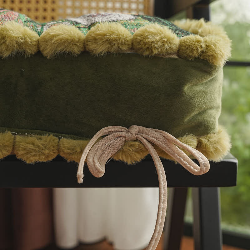 Decorative Floral Soft Floor Chair Cushion