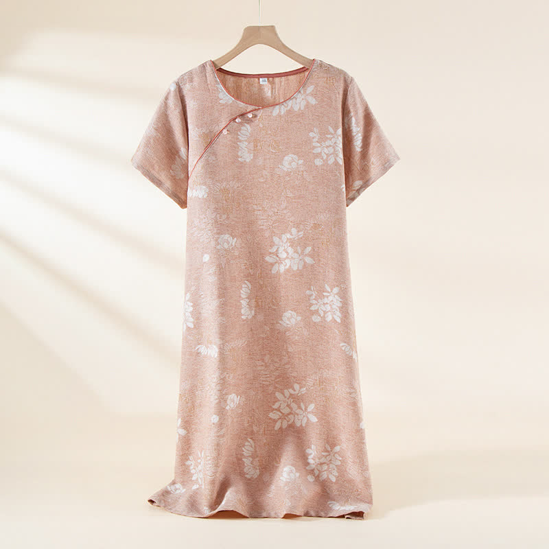 Yarn-dyed Cotton Vintage Jacquard Bead Button Loungewear