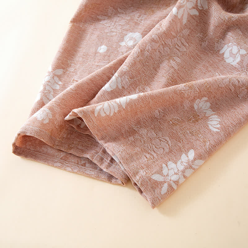 Yarn-dyed Cotton Vintage Jacquard Bead Button Loungewear