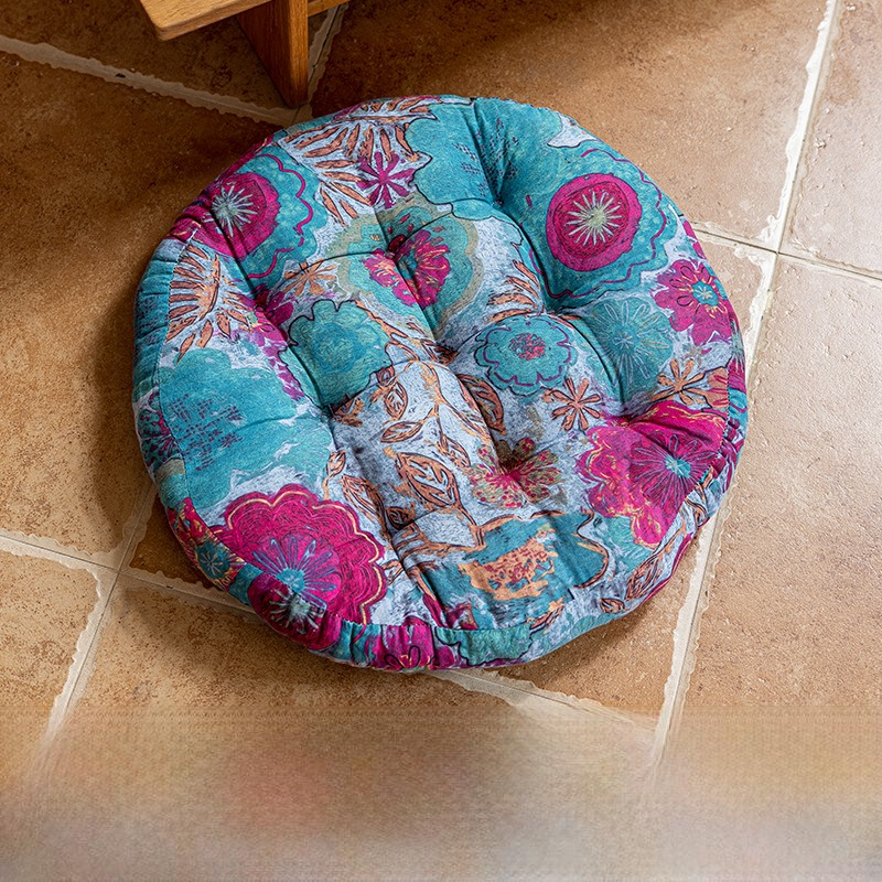 Bohemian Floral Decorative Comfy Floor Cushion