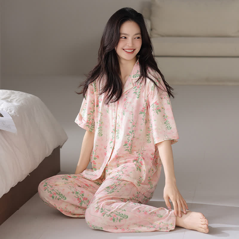Rural Floral Summer Loungewear Set