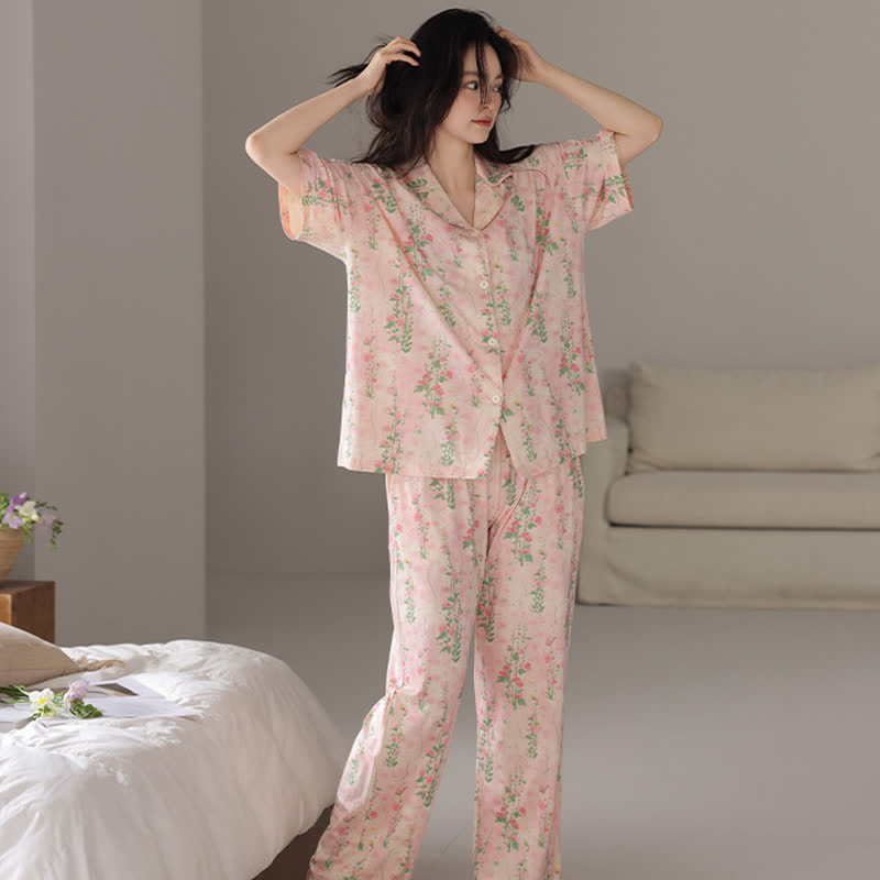 Rural Floral Summer Loungewear Set