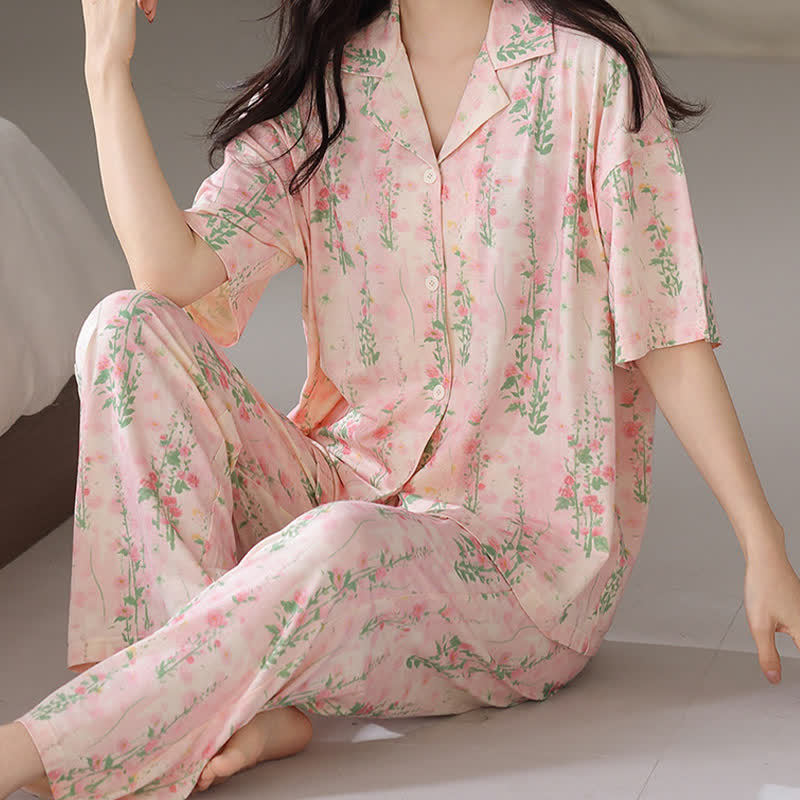 Rural Floral Summer Loungewear Set