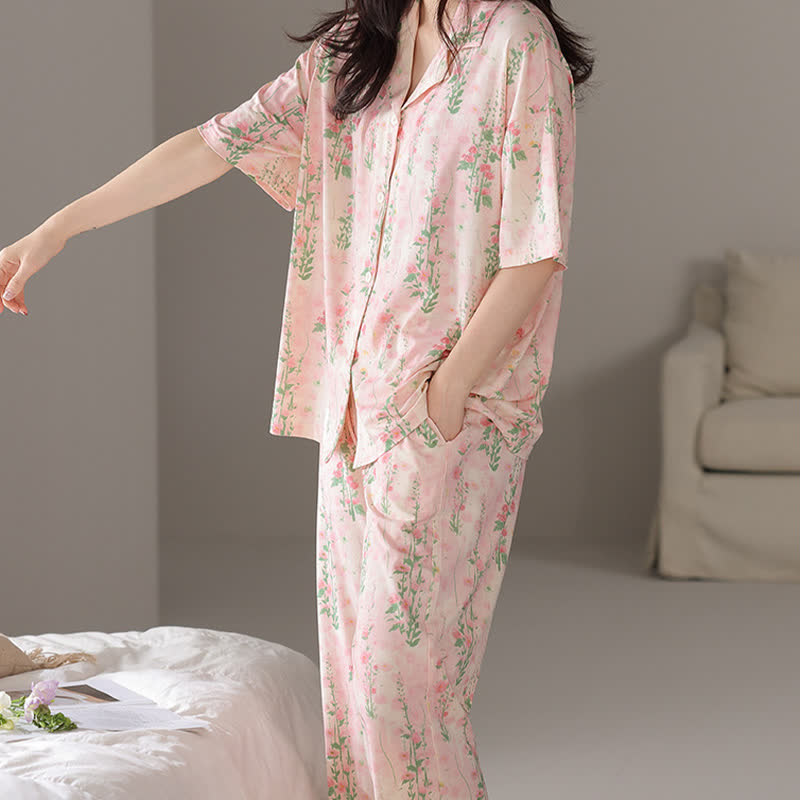 Rural Floral Summer Loungewear Set