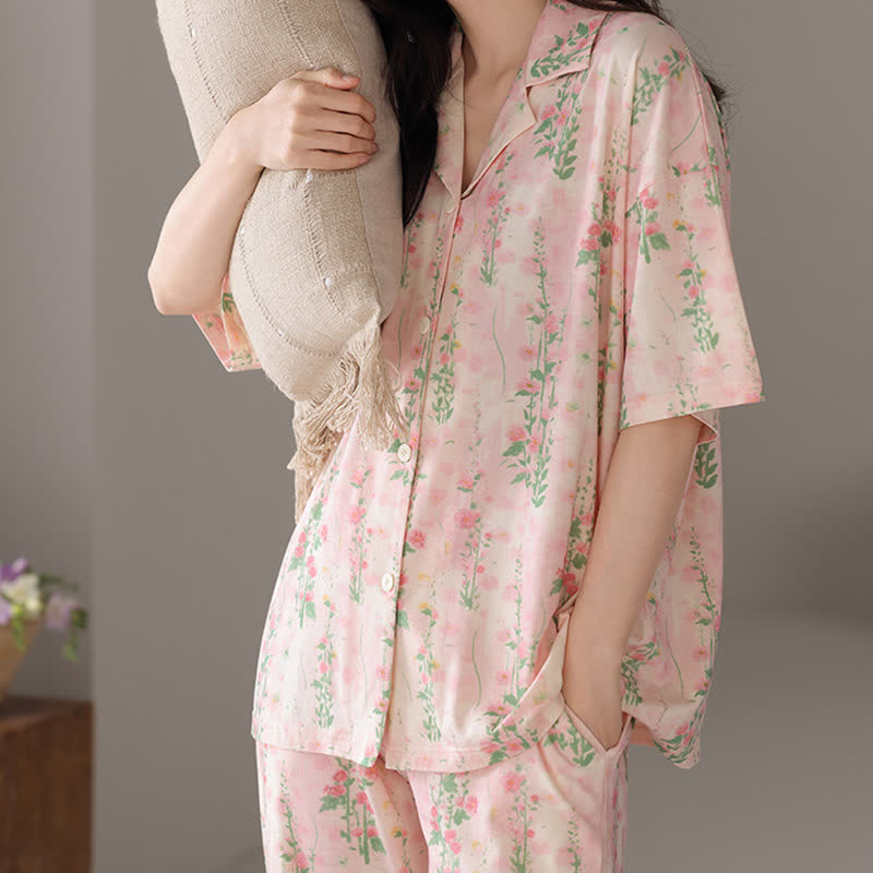 Rural Floral Summer Loungewear Set