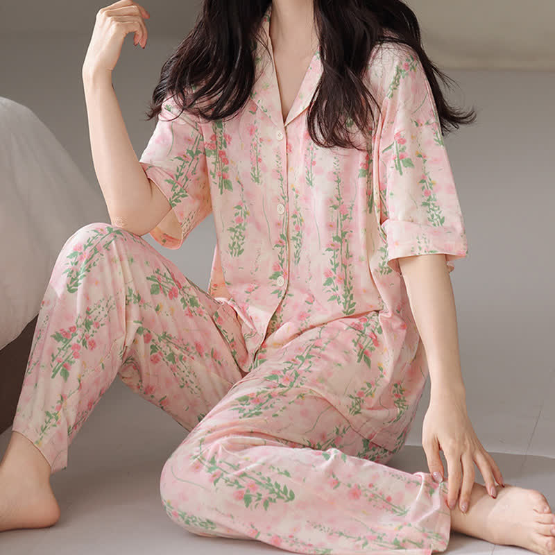 Rural Floral Summer Loungewear Set