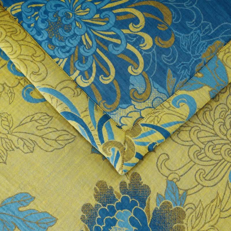 Pure Cotton Double Yarn Retro Jacquard Summer Quilt