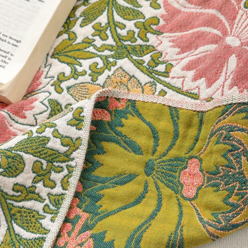 Pastoral Floral Pure Cotton Gauze Absorbent Bath Towel