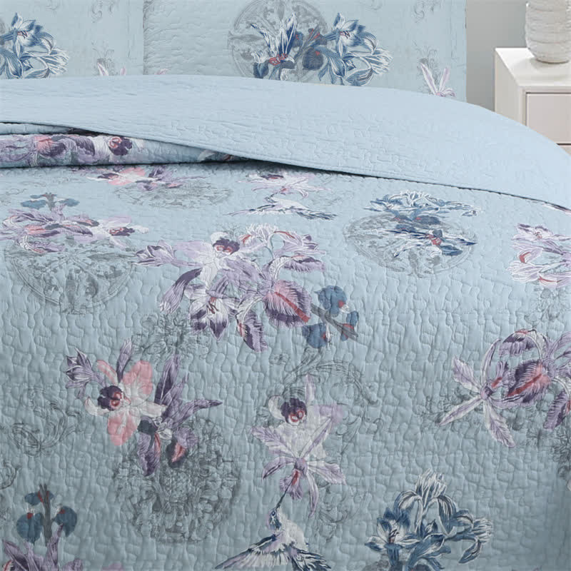 Elegant Floral Soft Cotton Quilt