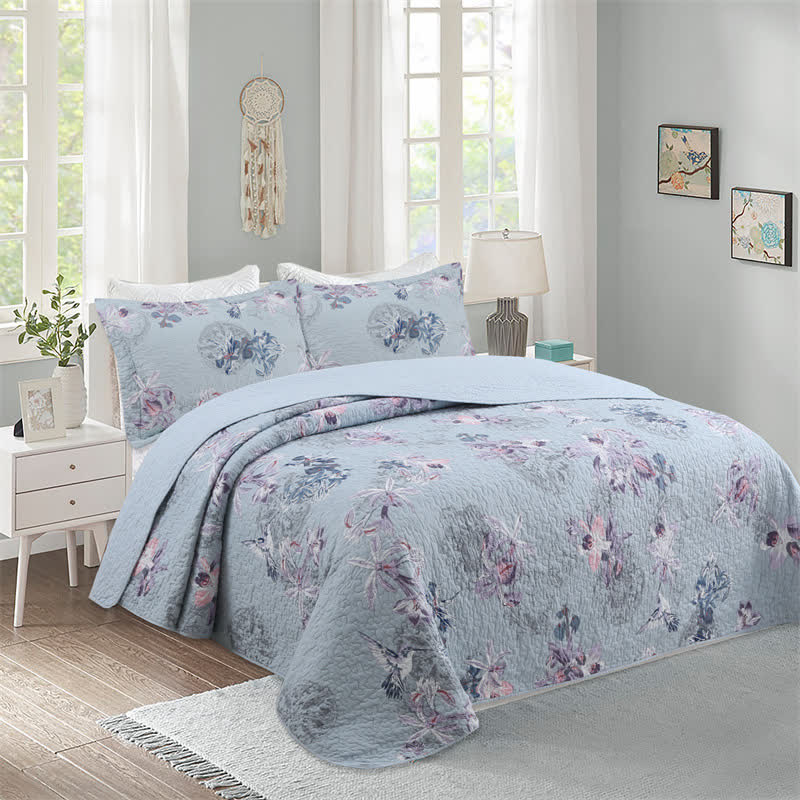 Elegant Floral Soft Cotton Quilt