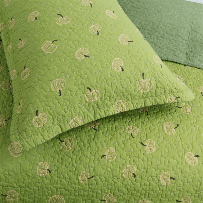 Fresh Orange Print Cotton Quilt