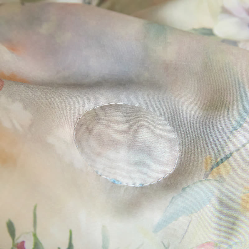 Luxurious Floral Lyocell Fiber Summer Silky Quilt