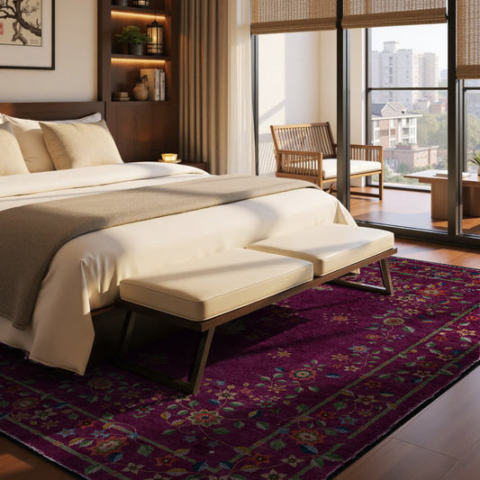 Retro Floral Foldable Indoor Outdoor Rug