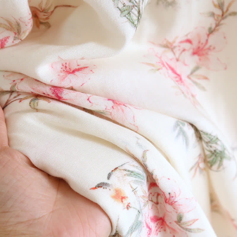 Floral Bamboo Fiber Sleeveless Nightdress