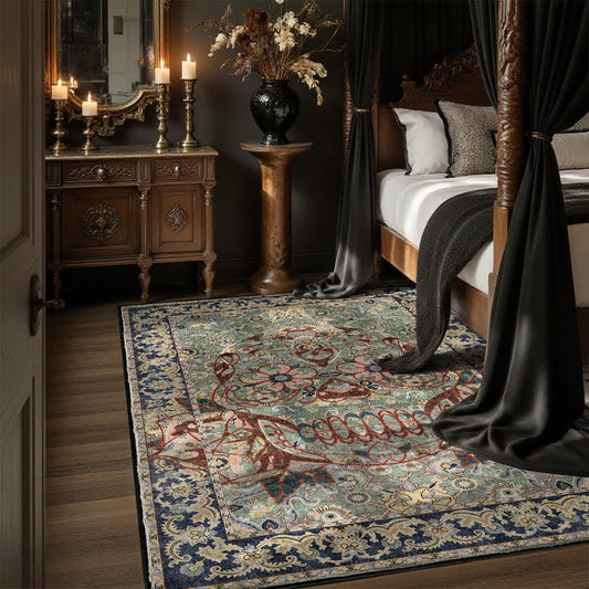 Gothic Skull Washable Indoor Outdoor Rug