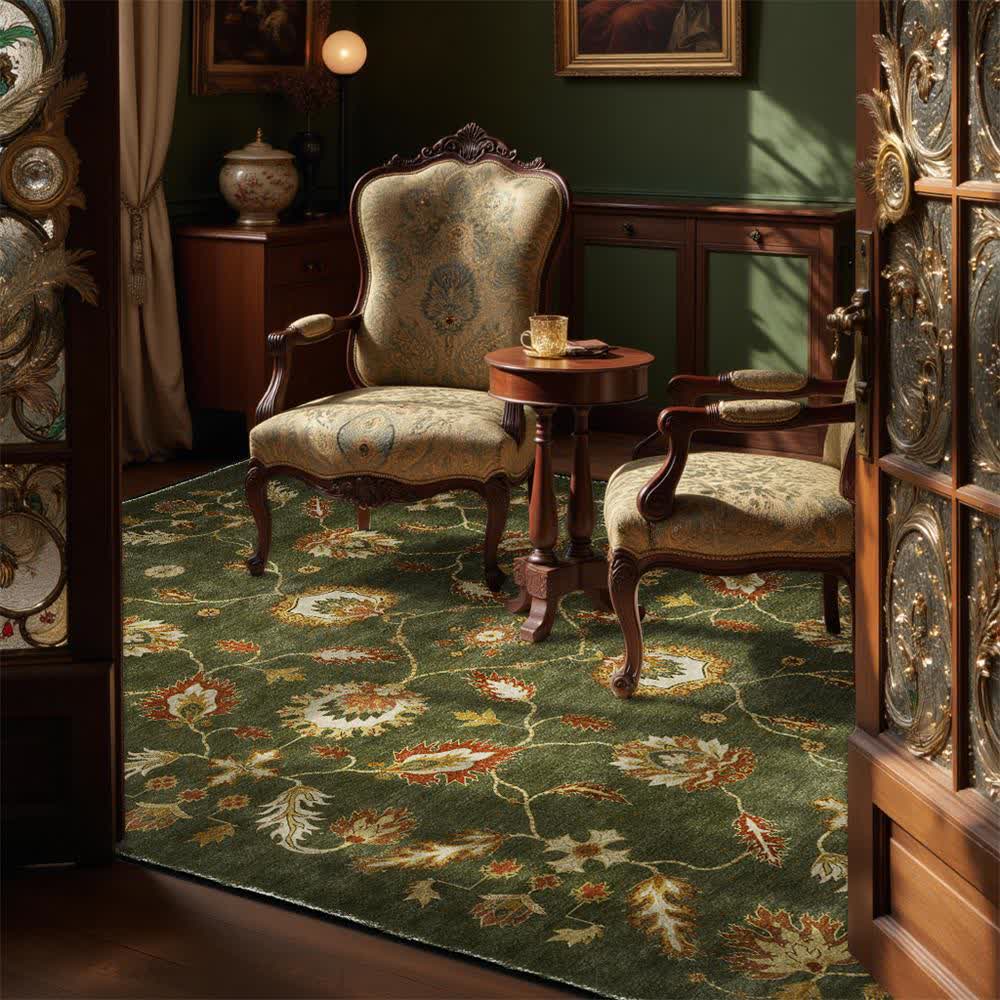Paisley Floral Anti-slip Indoor Outdoor Rug