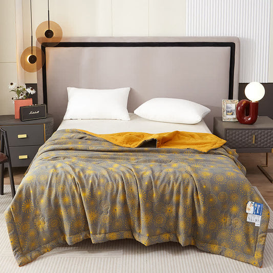 Vintage Fireworks Cotton Gauze Yarn-dyed Summer Quilt