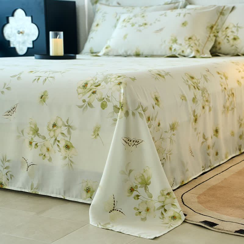Butterfly Floral Silky Soft Summer Coverlet