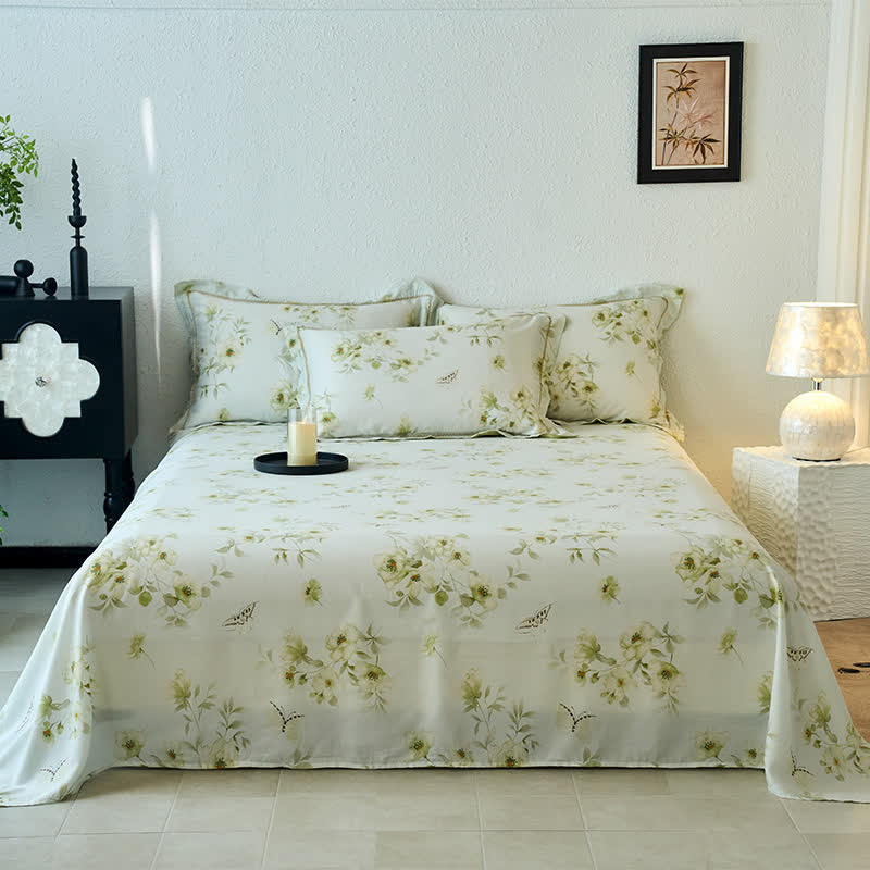 Butterfly Floral Silky Soft Summer Coverlet