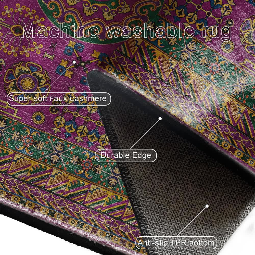 Retro Geometric Anti-slip Area Rug