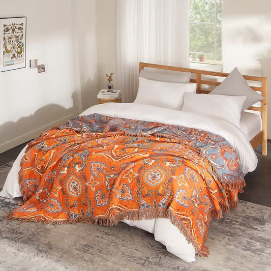 Boho Style Cotton Gauze Quilt