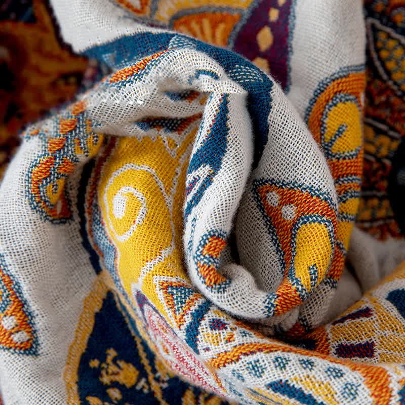 Artistic Floral Cotton Gauze Quilt