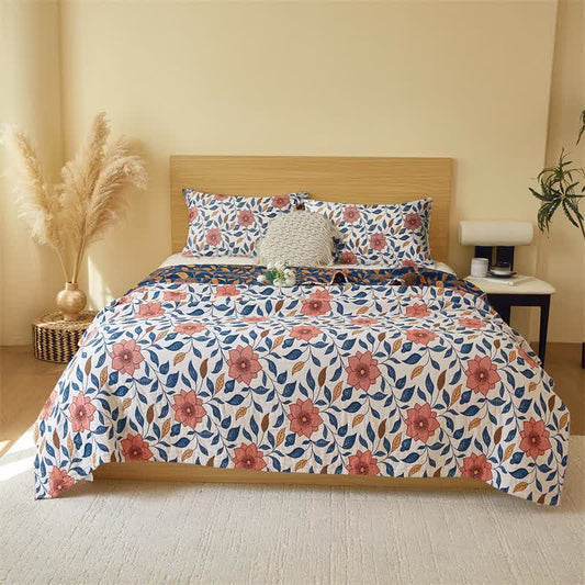 Begonia Print Cotton Gauze Quilt