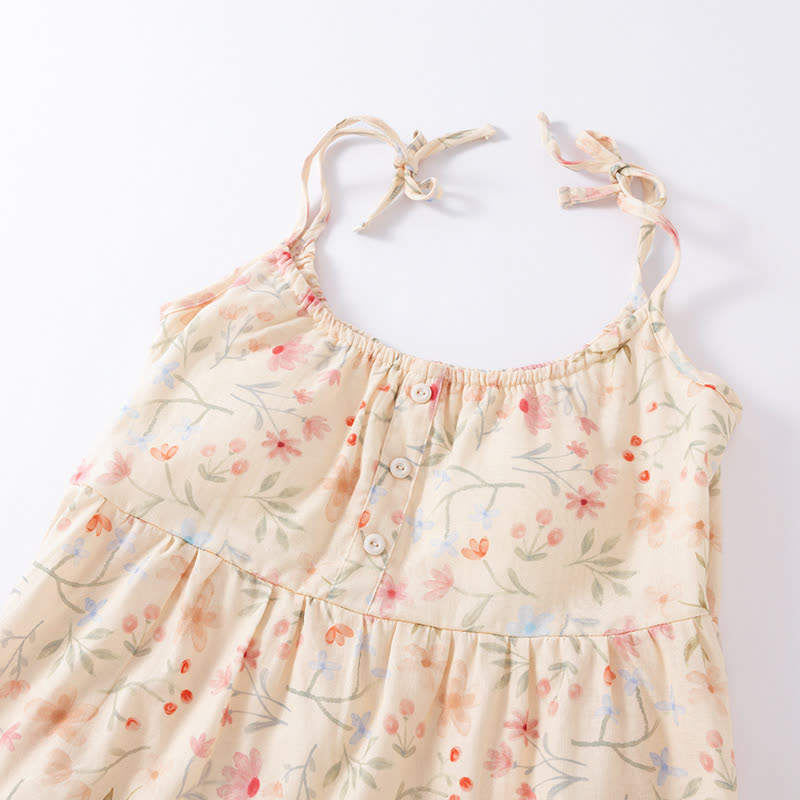 Floral Cotton Camisole Shorts Pajama Set