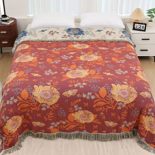 Lotus Pure Cotton Gauze Reversible Quilt