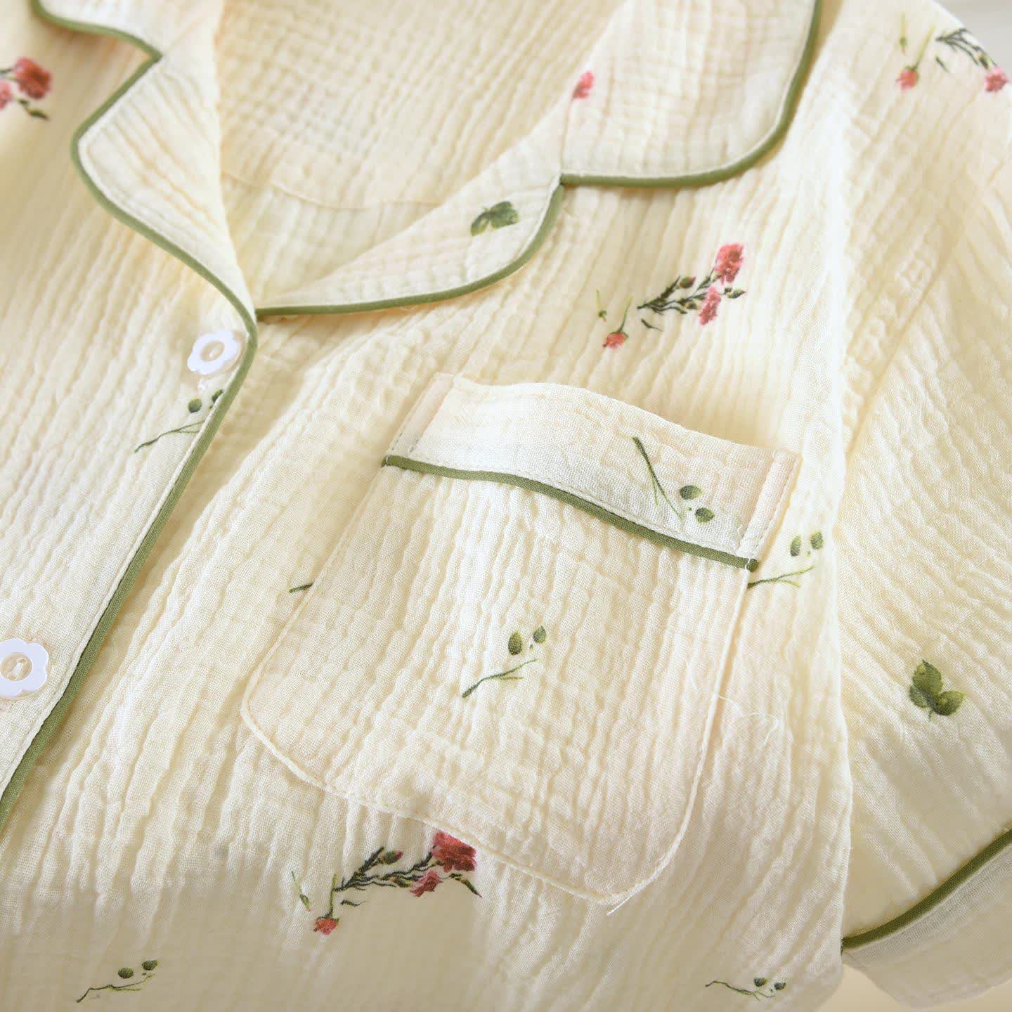Carnation Beige Cotton Gauze Loungewear Set - image 5