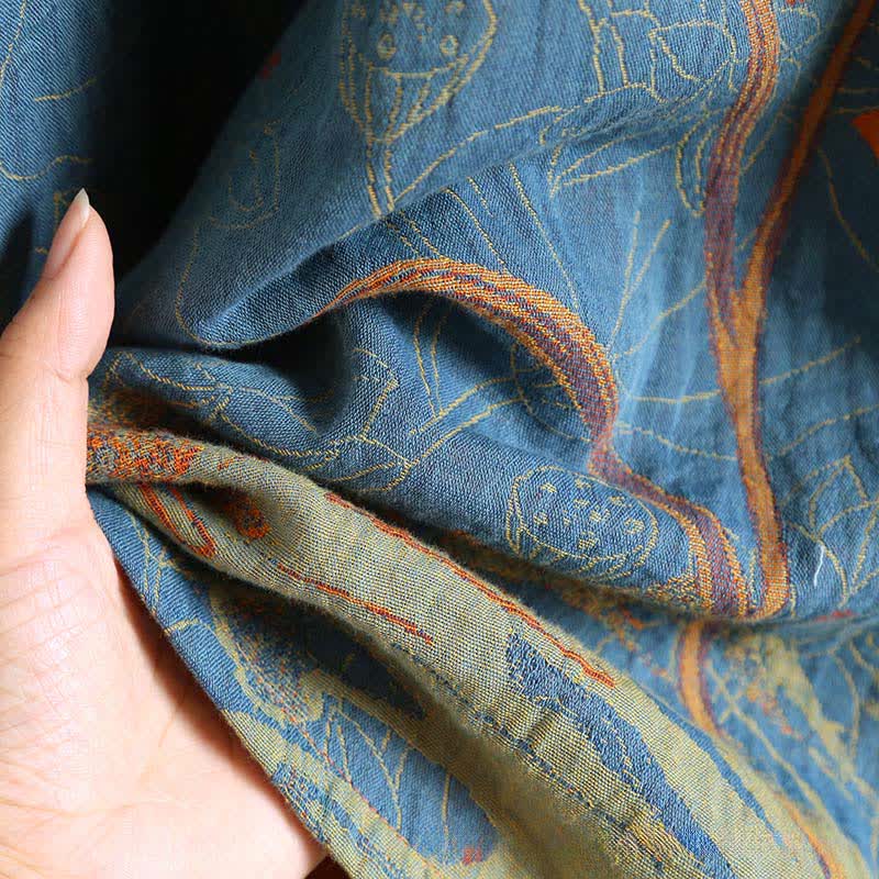 Vintage Lotus Cotton Double Gauze Nightdress - image 7