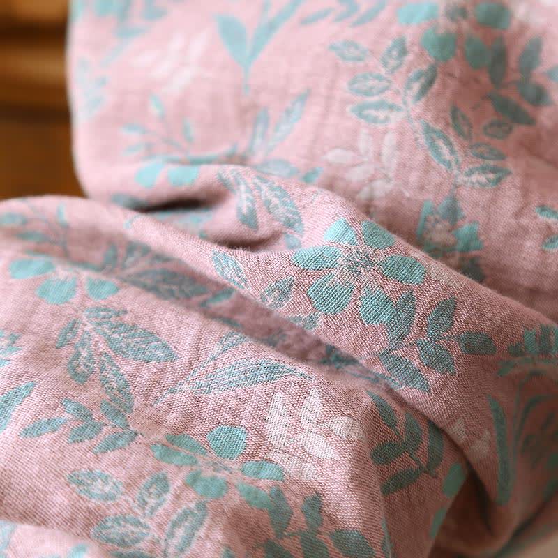 Oriental Floral Cotton Gauze Jacquard Pajamas - image 11