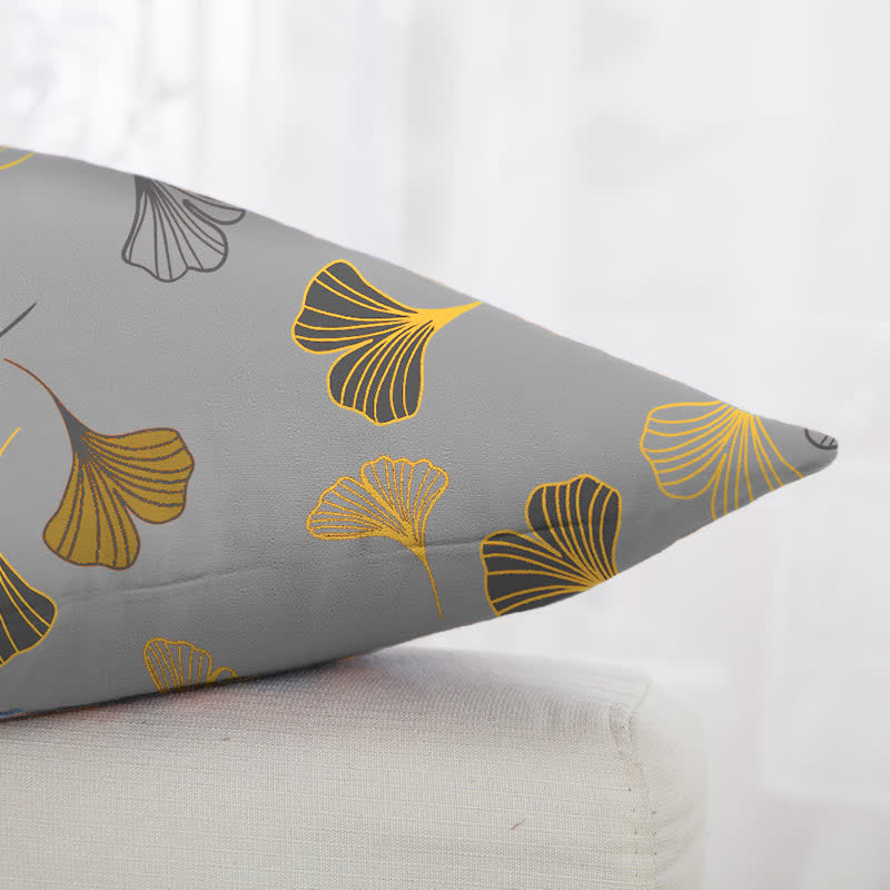 Ginkgo Biloba Cotton Jacquard Square Pillowcases(2PCS) - image 11