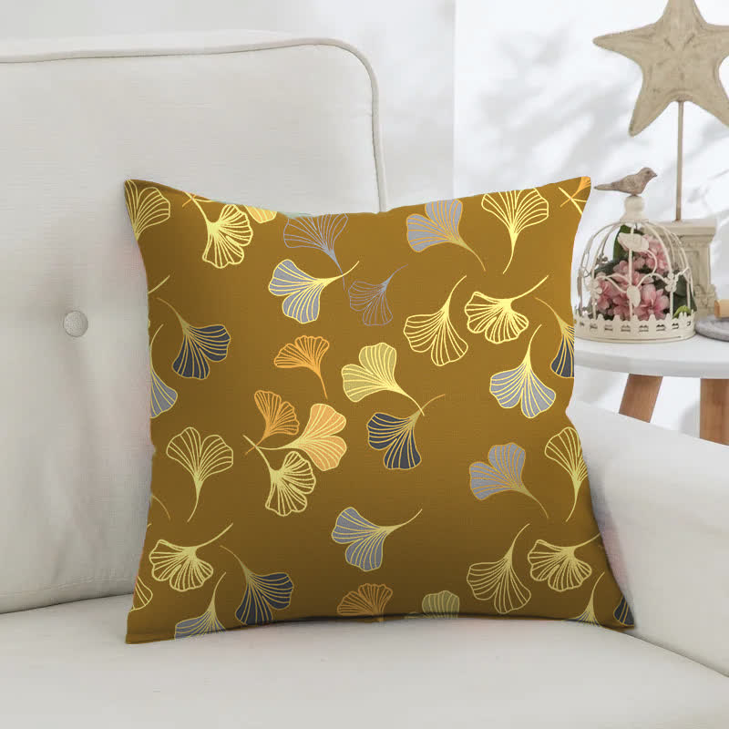 Ginkgo Biloba Cotton Jacquard Square Pillowcases(2PCS) - image 14