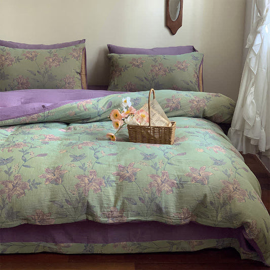 Lily Cotton Double Jacquard Bedding Set(4PCS)