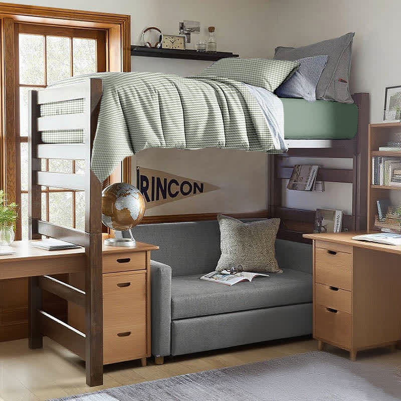 Cotton Plaid Duvet Cover Dorm Bedding Set - image 7