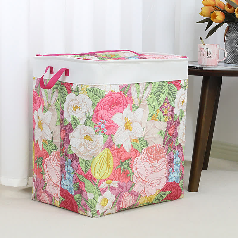 Floral Leaf Zipper Storage Bag - image 3