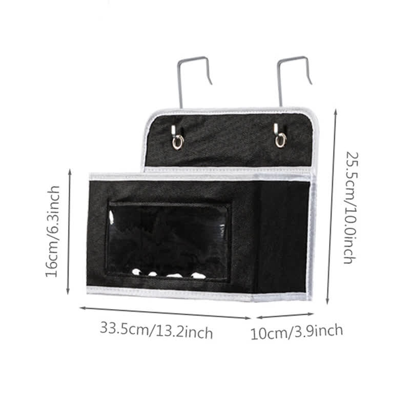 Dorm Hanging Multi-Layer Storage Organizer - Black - 3PCS - 13"L x 4"W x 10"H - image 13