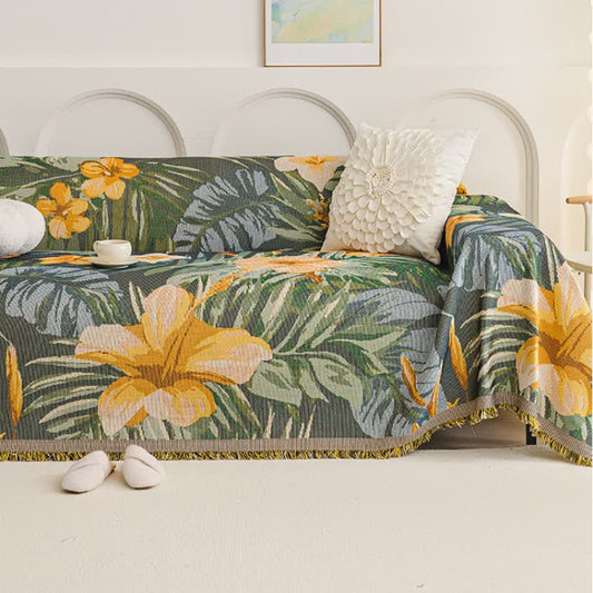Leaf Lily Sofa Throw Blanket - image 1