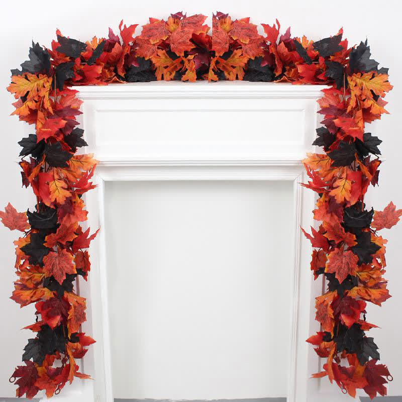 Halloween Artificial Maple Leaf Vine Garland - image 4
