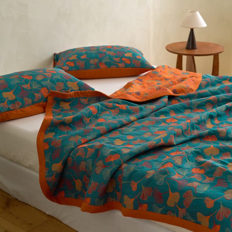 Ginkgo Biloba Organic Cotton Quilt - image 4