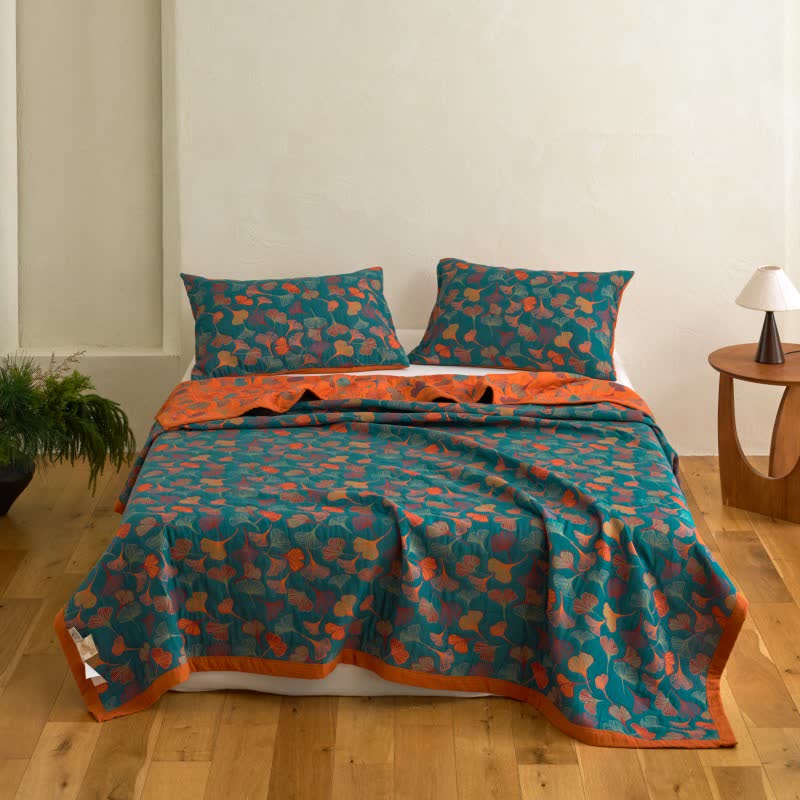 Ginkgo Biloba Organic Cotton Quilt - image 2