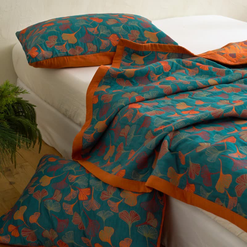 Ginkgo Biloba Organic Cotton Quilt - image 6