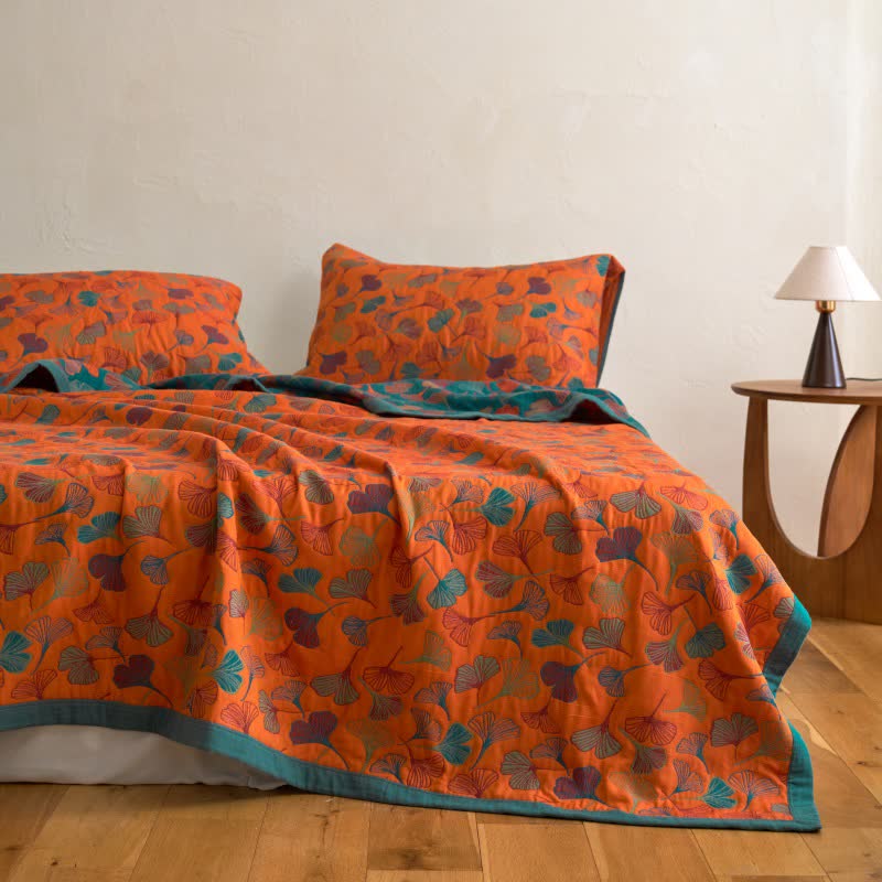 Ginkgo Biloba Organic Cotton Quilt - image 12
