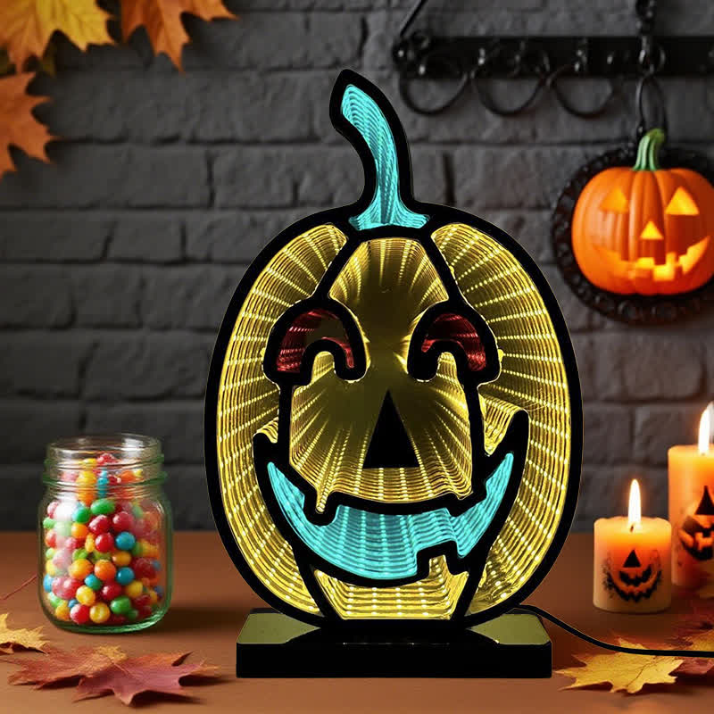 Halloween Pumpkin Demon Infinity Lights - image 2