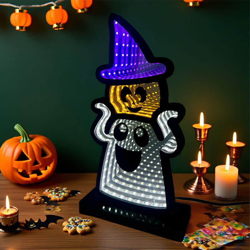 Halloween Funny Ghost Infinity Lights - image 4